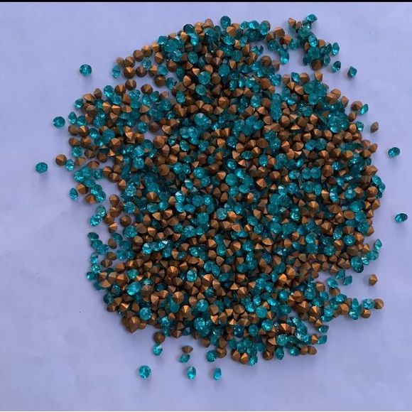 10 GROSS full pack SS 20 VINTAGE MACHINE CUT CHATON AQUAMARINE Czech - Picture 4 of 6